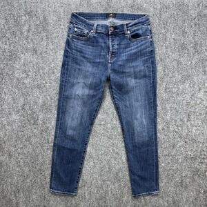 7 for all mankind Josefina buttonfly  jeans slim boyfriend Women's size 28 28x27